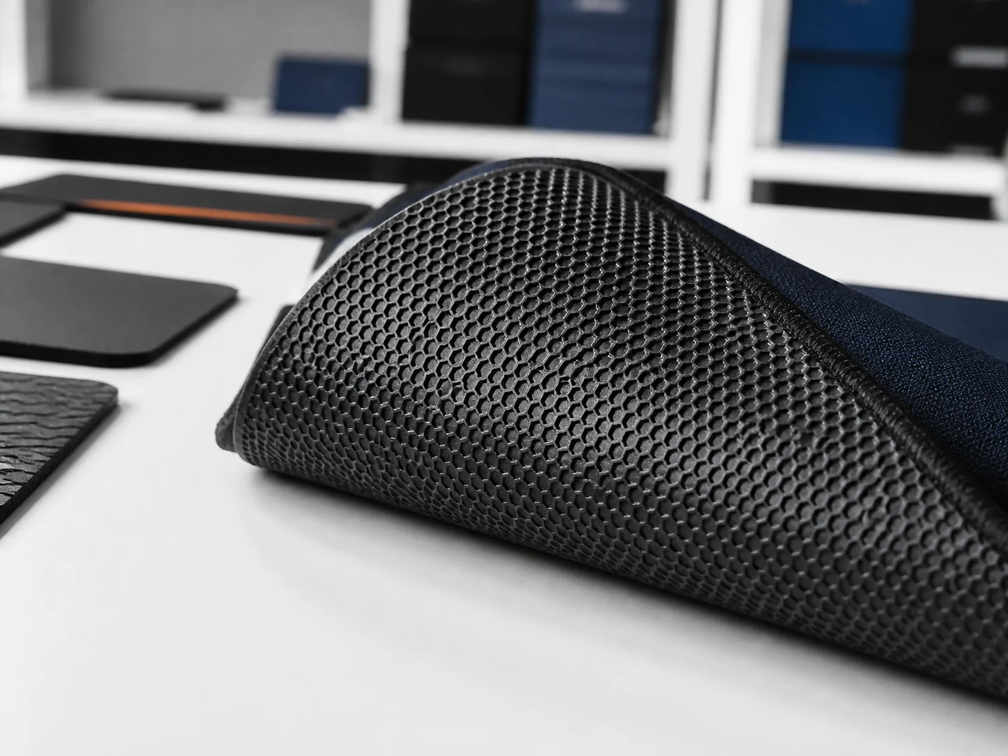 Anti-slip rubber base texture for mouse pads and desk mats