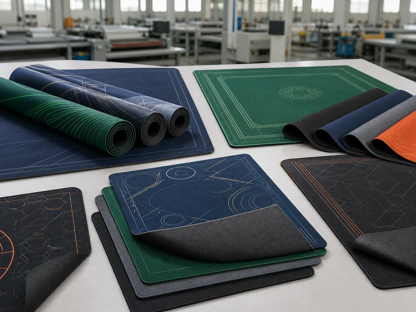 Custom card game and mahjong mats for tabletop game brands