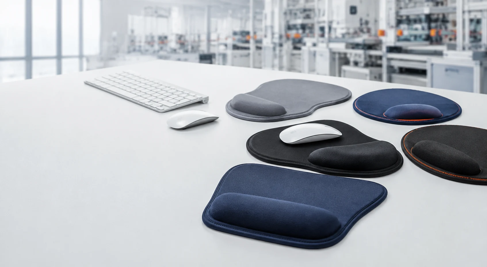 Custom ergonomic wrist rest mouse pads for OEM and wholesale computer accessory orders
